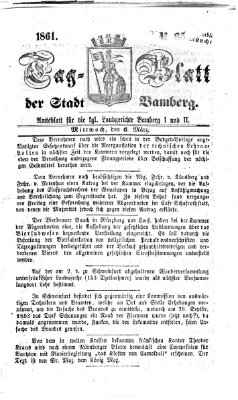 Tag-Blatt der Stadt Bamberg (Bamberger Tagblatt) Mittwoch 6. März 1861