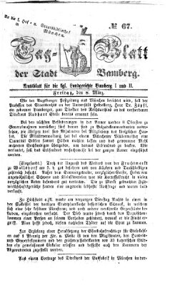 Tag-Blatt der Stadt Bamberg (Bamberger Tagblatt) Freitag 8. März 1861