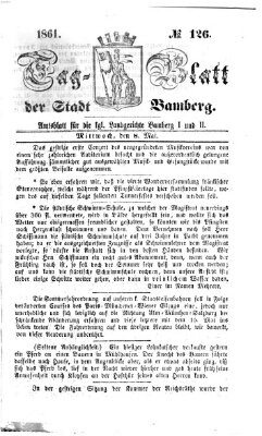 Tag-Blatt der Stadt Bamberg (Bamberger Tagblatt) Mittwoch 8. Mai 1861