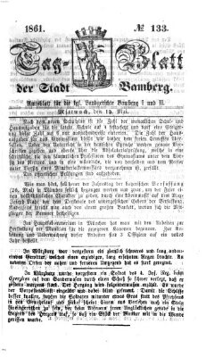 Tag-Blatt der Stadt Bamberg (Bamberger Tagblatt) Mittwoch 15. Mai 1861