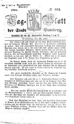 Tag-Blatt der Stadt Bamberg (Bamberger Tagblatt) Dienstag 18. Juni 1861