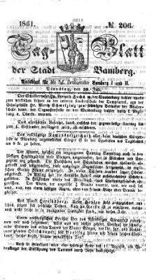 Tag-Blatt der Stadt Bamberg (Bamberger Tagblatt) Dienstag 30. Juli 1861