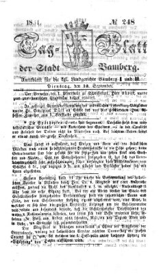 Tag-Blatt der Stadt Bamberg (Bamberger Tagblatt) Dienstag 10. September 1861