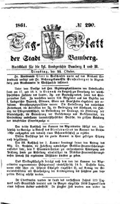 Tag-Blatt der Stadt Bamberg (Bamberger Tagblatt) Dienstag 22. Oktober 1861