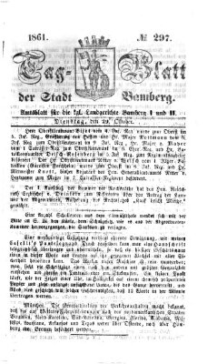 Tag-Blatt der Stadt Bamberg (Bamberger Tagblatt) Dienstag 29. Oktober 1861