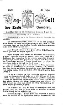 Tag-Blatt der Stadt Bamberg (Bamberger Tagblatt) Dienstag 5. November 1861