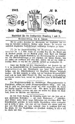 Tag-Blatt der Stadt Bamberg (Bamberger Tagblatt) Donnerstag 9. Januar 1862