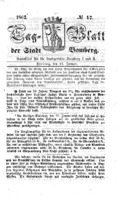 Tag-Blatt der Stadt Bamberg (Bamberger Tagblatt) Freitag 17. Januar 1862