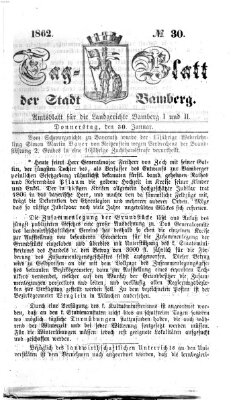 Tag-Blatt der Stadt Bamberg (Bamberger Tagblatt) Donnerstag 30. Januar 1862