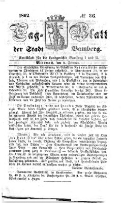 Tag-Blatt der Stadt Bamberg (Bamberger Tagblatt) Mittwoch 5. Februar 1862