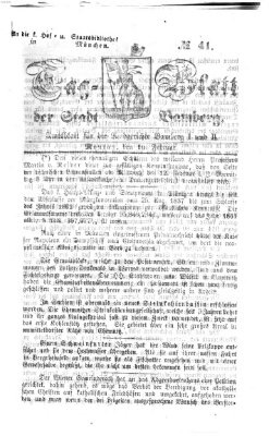 Tag-Blatt der Stadt Bamberg (Bamberger Tagblatt) Montag 10. Februar 1862