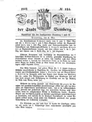 Tag-Blatt der Stadt Bamberg (Bamberger Tagblatt) Dienstag 6. Mai 1862