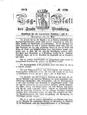 Tag-Blatt der Stadt Bamberg (Bamberger Tagblatt) Sonntag 11. Mai 1862