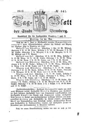 Tag-Blatt der Stadt Bamberg (Bamberger Tagblatt) Freitag 23. Mai 1862