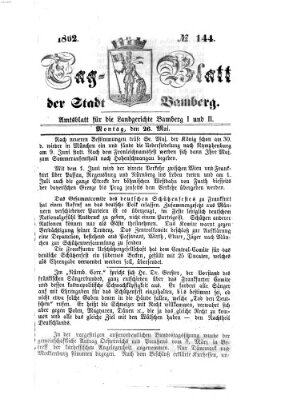 Tag-Blatt der Stadt Bamberg (Bamberger Tagblatt) Montag 26. Mai 1862