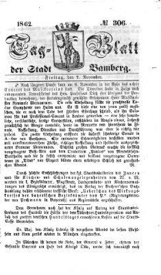 Tag-Blatt der Stadt Bamberg (Bamberger Tagblatt) Freitag 7. November 1862