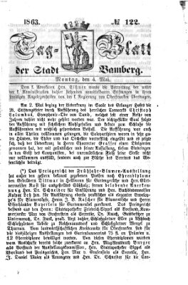 Tag-Blatt der Stadt Bamberg (Bamberger Tagblatt) Montag 4. Mai 1863