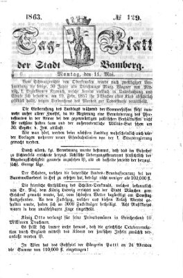 Tag-Blatt der Stadt Bamberg (Bamberger Tagblatt) Montag 11. Mai 1863