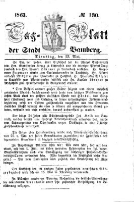 Tag-Blatt der Stadt Bamberg (Bamberger Tagblatt) Dienstag 12. Mai 1863