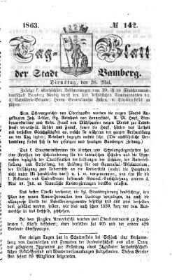 Tag-Blatt der Stadt Bamberg (Bamberger Tagblatt) Dienstag 26. Mai 1863