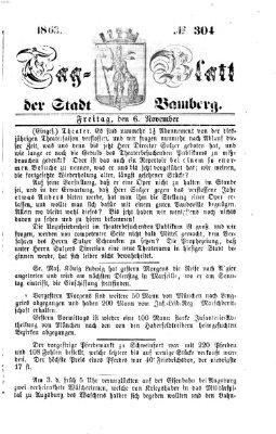 Tag-Blatt der Stadt Bamberg (Bamberger Tagblatt) Freitag 6. November 1863