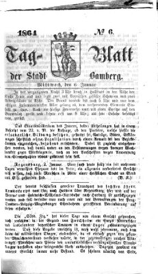 Tag-Blatt der Stadt Bamberg (Bamberger Tagblatt) Mittwoch 6. Januar 1864