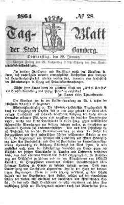 Tag-Blatt der Stadt Bamberg (Bamberger Tagblatt) Donnerstag 28. Januar 1864