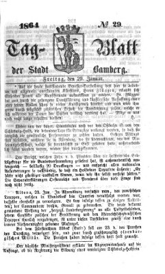 Tag-Blatt der Stadt Bamberg (Bamberger Tagblatt) Freitag 29. Januar 1864