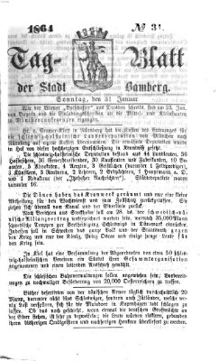 Tag-Blatt der Stadt Bamberg (Bamberger Tagblatt) Sonntag 31. Januar 1864