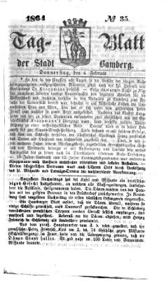 Tag-Blatt der Stadt Bamberg (Bamberger Tagblatt) Donnerstag 4. Februar 1864