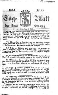 Tag-Blatt der Stadt Bamberg (Bamberger Tagblatt) Donnerstag 3. März 1864