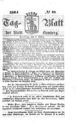 Tag-Blatt der Stadt Bamberg (Bamberger Tagblatt) Freitag 4. März 1864