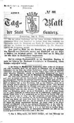 Tag-Blatt der Stadt Bamberg (Bamberger Tagblatt) Sonntag 6. März 1864