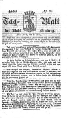 Tag-Blatt der Stadt Bamberg (Bamberger Tagblatt) Mittwoch 9. März 1864