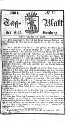 Tag-Blatt der Stadt Bamberg (Bamberger Tagblatt) Sonntag 13. März 1864