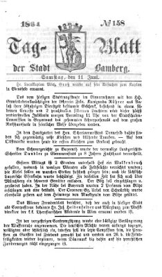 Tag-Blatt der Stadt Bamberg (Bamberger Tagblatt) Samstag 11. Juni 1864