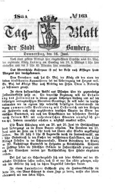 Tag-Blatt der Stadt Bamberg (Bamberger Tagblatt) Donnerstag 16. Juni 1864