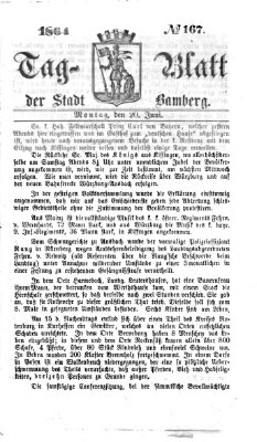 Tag-Blatt der Stadt Bamberg (Bamberger Tagblatt) Montag 20. Juni 1864