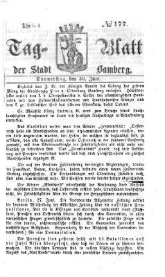 Tag-Blatt der Stadt Bamberg (Bamberger Tagblatt) Donnerstag 30. Juni 1864