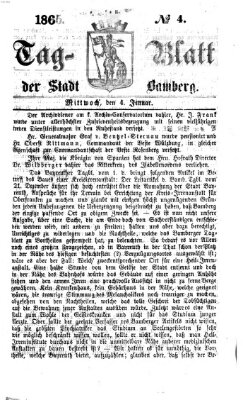 Tag-Blatt der Stadt Bamberg (Bamberger Tagblatt) Mittwoch 4. Januar 1865