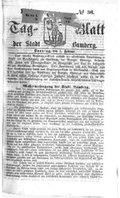 Tag-Blatt der Stadt Bamberg (Bamberger Tagblatt) Sonntag 5. Februar 1865