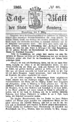 Tag-Blatt der Stadt Bamberg (Bamberger Tagblatt) Dienstag 7. März 1865