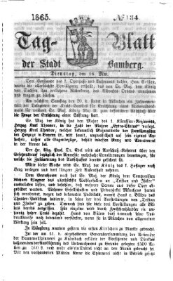 Tag-Blatt der Stadt Bamberg (Bamberger Tagblatt) Dienstag 16. Mai 1865