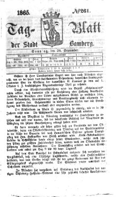 Tag-Blatt der Stadt Bamberg (Bamberger Tagblatt) Sonntag 24. September 1865