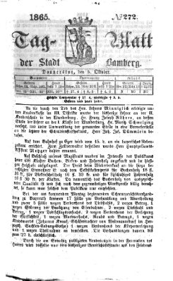 Tag-Blatt der Stadt Bamberg (Bamberger Tagblatt) Donnerstag 5. Oktober 1865