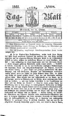 Tag-Blatt der Stadt Bamberg (Bamberger Tagblatt) Mittwoch 11. Oktober 1865