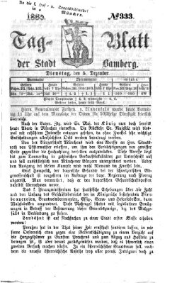 Tag-Blatt der Stadt Bamberg (Bamberger Tagblatt) Dienstag 5. Dezember 1865