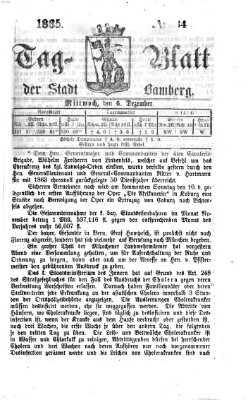 Tag-Blatt der Stadt Bamberg (Bamberger Tagblatt) Mittwoch 6. Dezember 1865