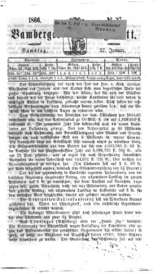 Bamberger Tagblatt Samstag 27. Januar 1866