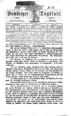 Bamberger Tagblatt Donnerstag 1. Februar 1866